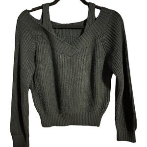 🏈 SHEIN Cropped Slouchy Sweater